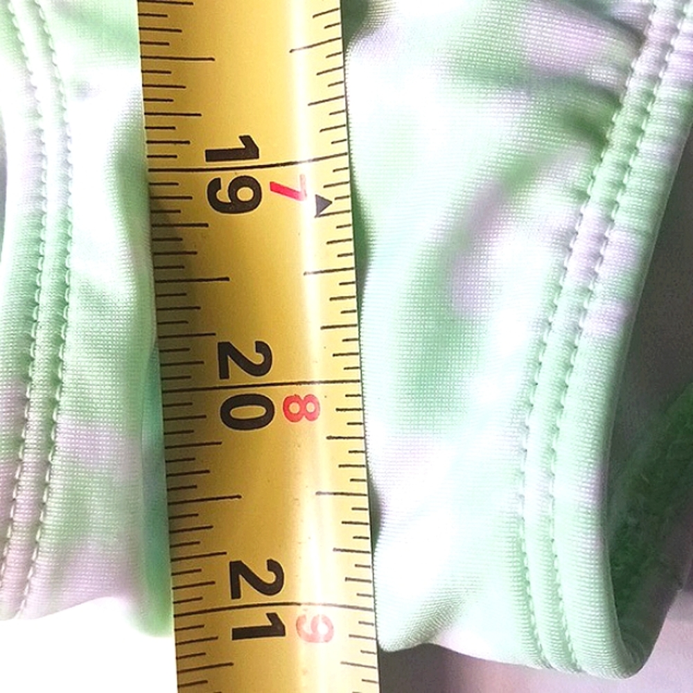 ART Class Girl's Fully Lined One Piece Swimsuit Neon Green/White Size XL - Picture 13 of 14
